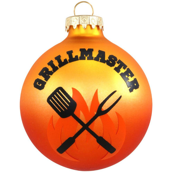 Grill Master Glass Bulb Christmas Ornament