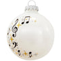 Personalized Music Swirl Glass Ornament