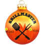 Personalized GrillMaster Glass Ornament