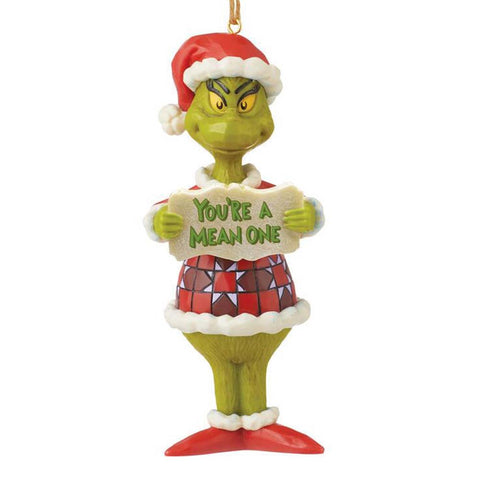 Grinch "You're a Mean One" Ornament - Jim Shore