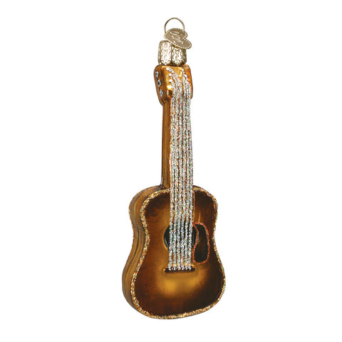 Glass Guitar Ornament for Christmas Tree