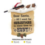 Personalized Hunting Letter to Santa Ornament