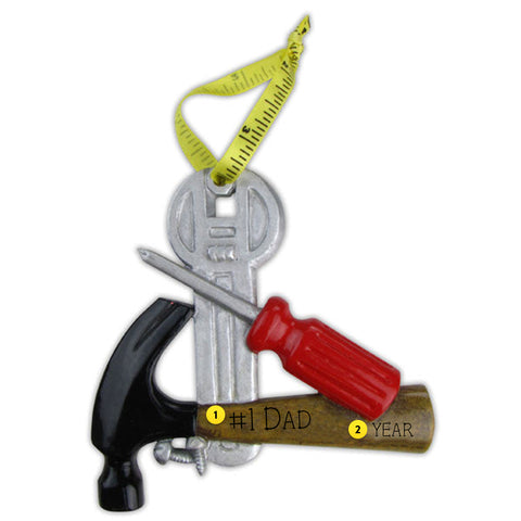 Personalized Handy Man Ornament