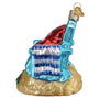 Happy Place Beach Chair Old World Christmas ornament  side view of chair
