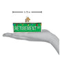 Happy Retirement Road Sign Ornament 3.75 inches wide