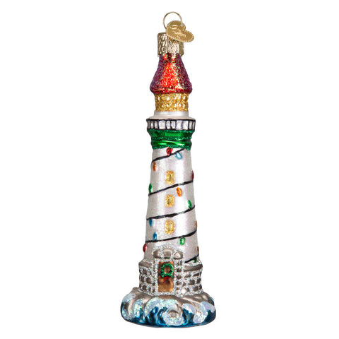 Holiday Lighthouse Ornament for Christmas Tree