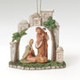 Bethlehem Town Holy Family Ornament