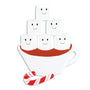 Hot Chocolate Family of 6 Ornament for Christmas Tree