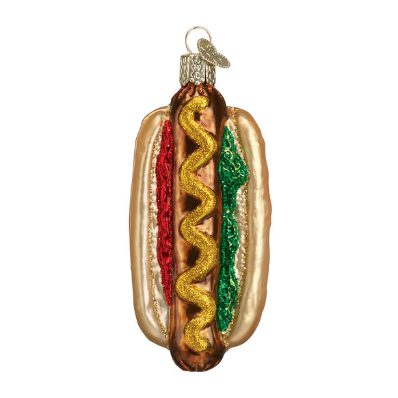 Old World Glass Hot Dog Ornament for your tree 32050