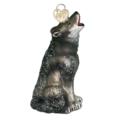 Howling Wolf Ornament for Christmas Tree