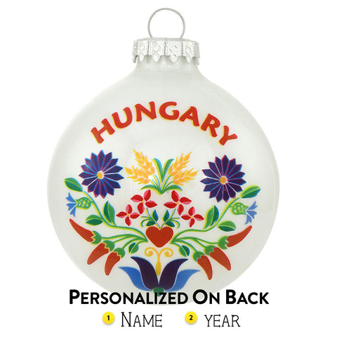 Hungary Glass Ornament