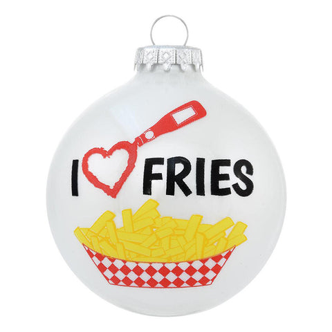 I Love Fries Ornament for Christmas Tree