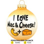 Personalized I Love Mac & Cheese Ornament