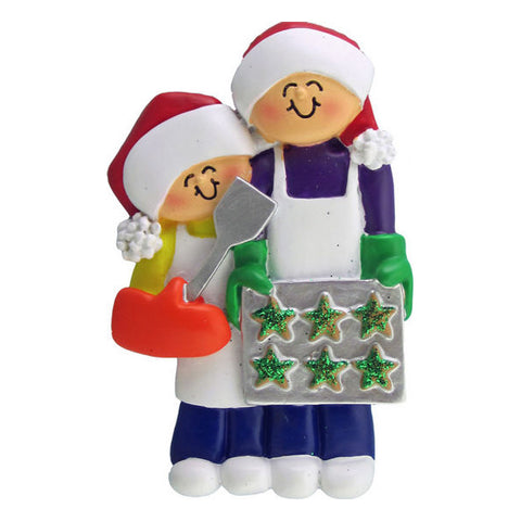 Baking Cookies Family of 2 Ornament For Christmas Tree