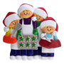 Baking Cookies Family of 4 Ornament For Christmas Tree