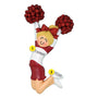 Cheerleader Red Uniform Ornament- Female, Blonde