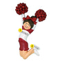 Cheerleader Red Uniform Ornament- Female, Brunette