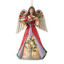 Jim Shore Angel with Holly Ornament