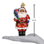 Jolly African American Santa Ornament - Old World Christmas 5.5 inch