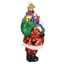 Jolly African American Santa Ornament - Old World Christmas Side