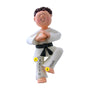 Karate Ornament - Male, Brown Hair for Christmas Tree