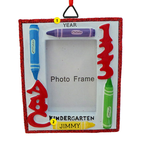Kindergarten Picture Frame Ornament for Christmas Tree