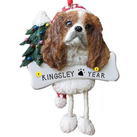 King Charles Cavalier Dog Ornament for Christmas Tree
