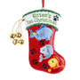 Personalized Kitten's 1st Christmas Stocking Ornament