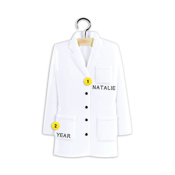 Lab Coat Ornament for Christmas Tree
