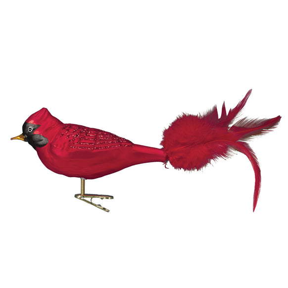 Large Red Cardinal Ornament for Christmas Tree