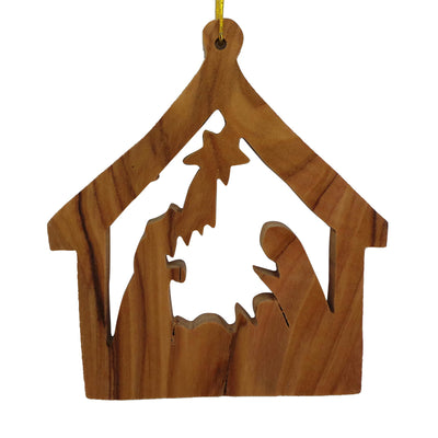 Stable with Nativity Ornament|Religious Ornament|Callisters Christmas