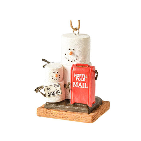 Letter to Santa s'more Christmas tree ornament