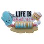 Life is what you bake it Christmas ornament