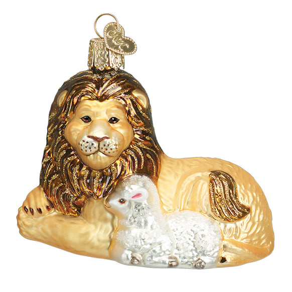 Lion and Lamb Ornament for Christmas Tree