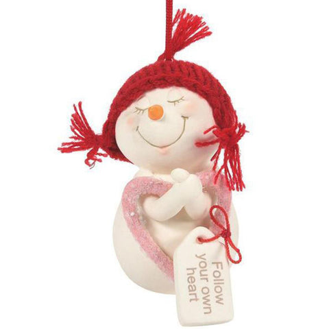 Listen to your Heart Snowpinion Christmas Ornament 