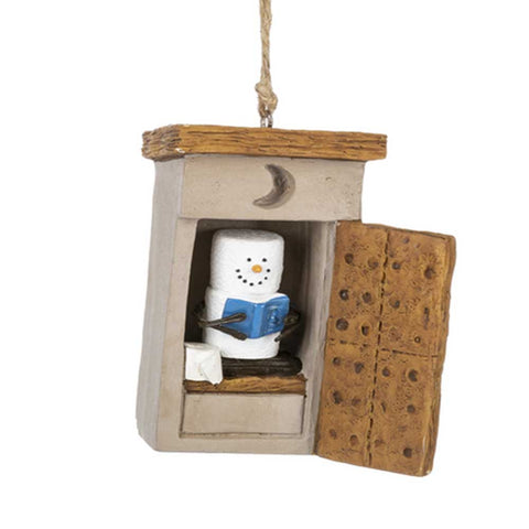 S'more Outhouse Christmas Tree Ornament