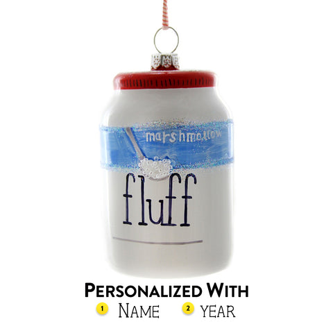 Personalized Marshmallow Fluff Ornament