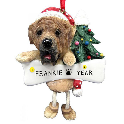 Mastiff Dog Ornament for Christmas Tree