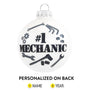 Mechanic Glass Christmas Ornament
