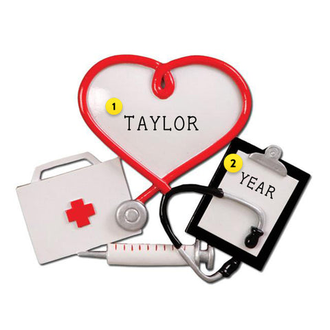 Medical Professional Christmas Ornament Personalized