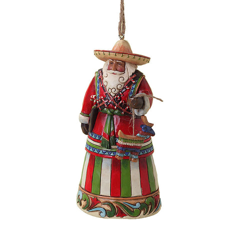 Mexican Santa Ornament for Christmas Tree