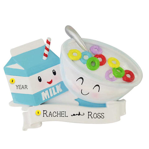 Milk and Cereal Christmas Ornament