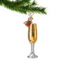 Glass Christmas Ornament that looks like a mimosa