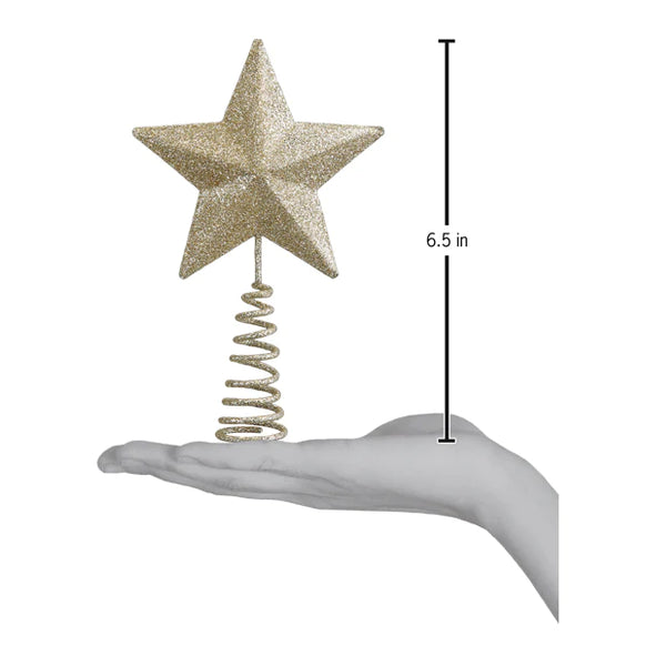 Java Star Tree Top Black Christmas Tree Star 2 Pack Glittered Mini Star Christmas Tree ...