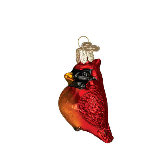 Mini Cardinal Ornament for Christmas Tree