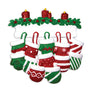 Mitten Family of 12 Ornament for Christmas Tree