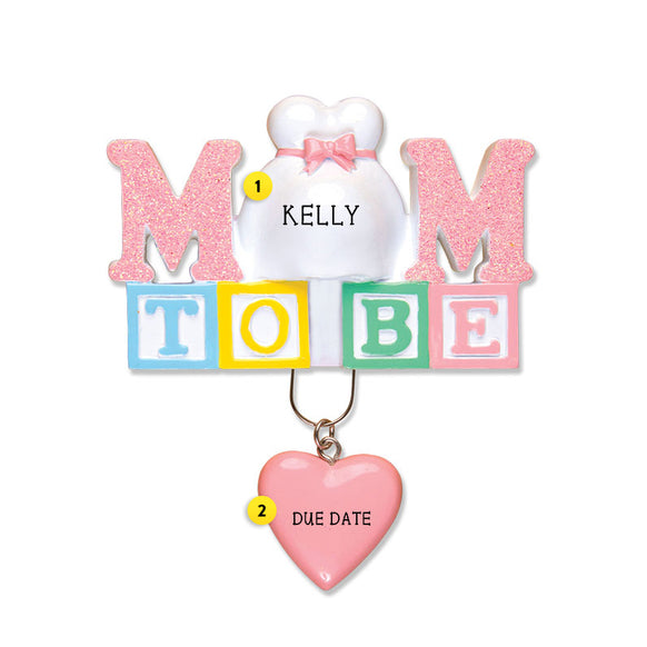 Mom To Be Ornament for Christmas Tree