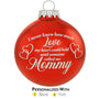 Mommy Glass Christmas Tree Ornament