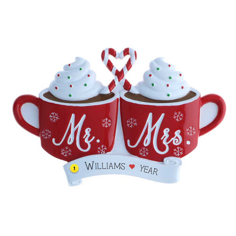 Mr. & Mrs. Hot Cocoa Ornament