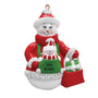 Snowlady with Snowbaby in carrier New Mommy Christmas Ornament 
